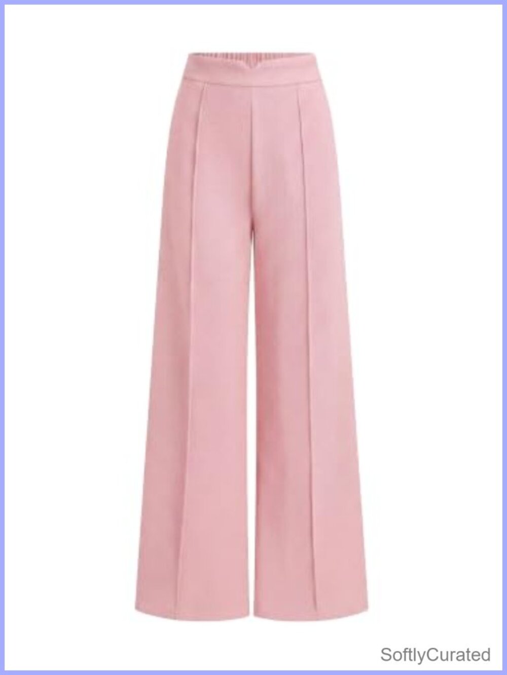 Women's Wide Leg Palazzo Pants High Waisted Pinstripe Tummy Control